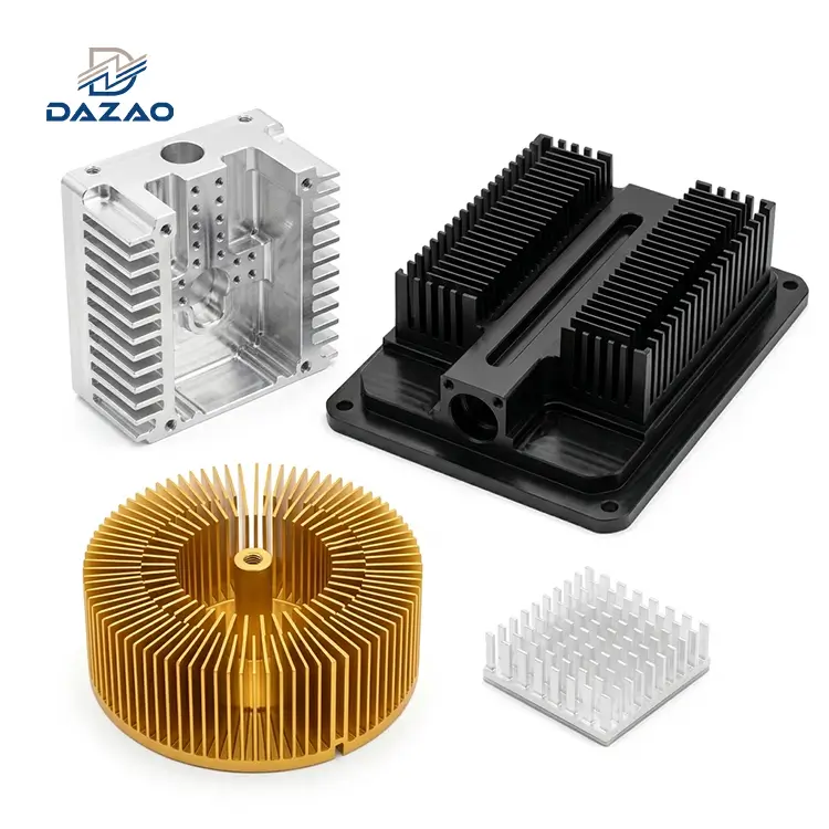 CNC Aluminum Heat Sink 6061 T6 Precision Milling Service