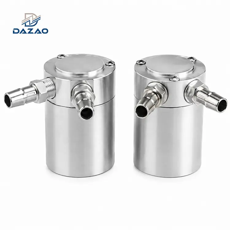 CNC Aluminum Racing Oil Catch Cans Billet Baffle Tank