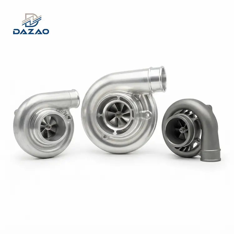 Billet Aluminum Turbo Compressor Housing 5 Axis CNC Milling Service