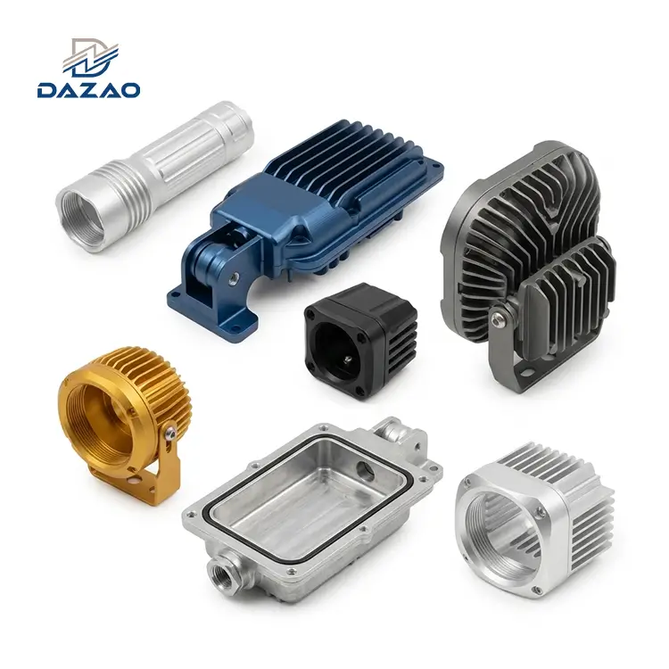 Precision CNC Machined Aluminum LED Light Housings