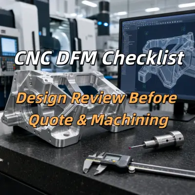 CNC DFM Checklist: Design Review Before Quote & Machining