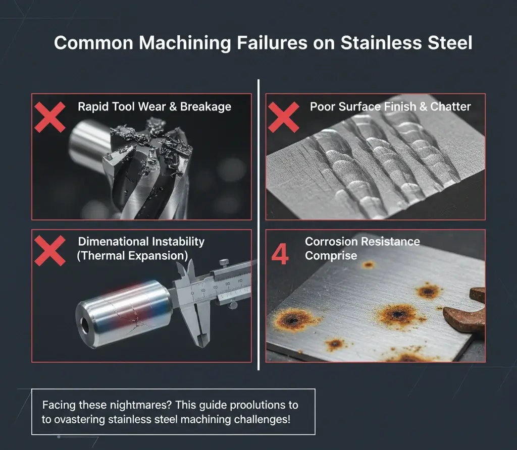 Common Machining Failures on Stainless Steel