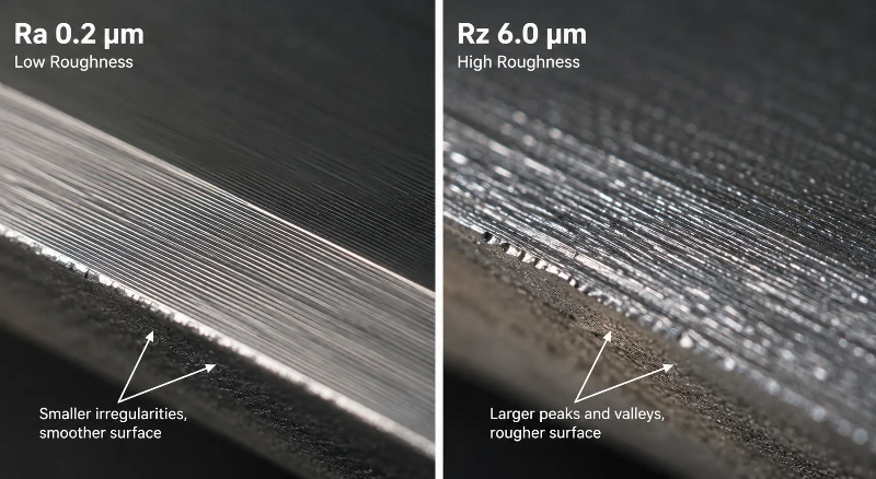 Surface roughness Ra and Rz profile analysis for bacteria prevention in medical parts Surface roughness Ra and Rz profile analysis for bacteria prevention in medical parts
