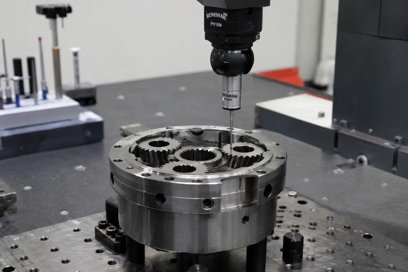 Coordinate Measuring Machine inspection for robotic gear precision at Dazao facility Coordinate Measuring Machine inspection for robotic gear precision at Dazao facility