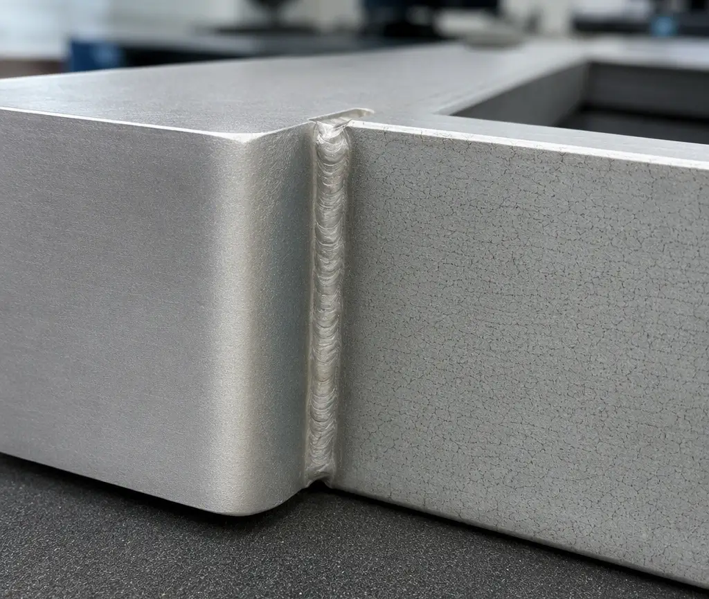 Anodizing color and optical mismatch between welded 6061 plate and 6063 profile Anodizing color and optical mismatch between welded 6061 plate and 6063 profile
