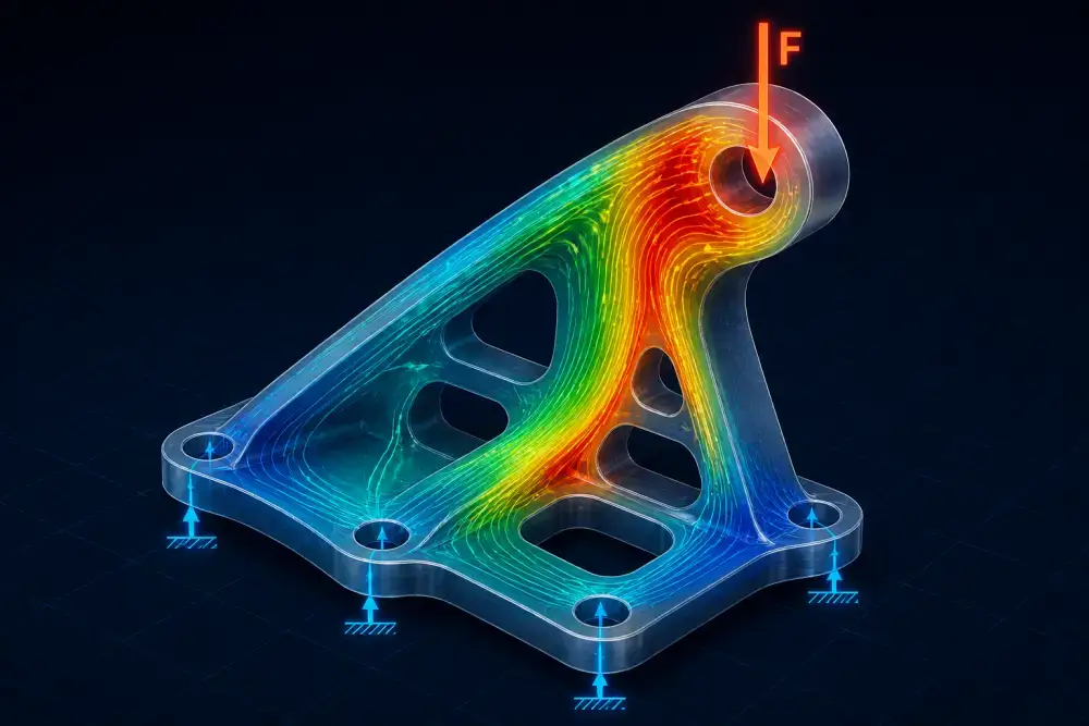 Structural load path mapping and boss preservation for CNC lightweight parts design Structural load path mapping and boss preservation for CNC lightweight parts design