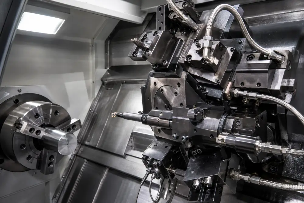 Rigid boring bar toolholding setup on CNC machinery designed to suppress tool wear and deflection Rigid boring bar toolholding setup on CNC machinery designed to suppress tool wear and deflection