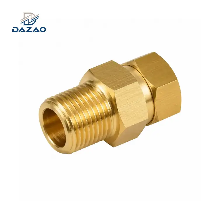 External Hex Brass Hydraulic Tube Fitting