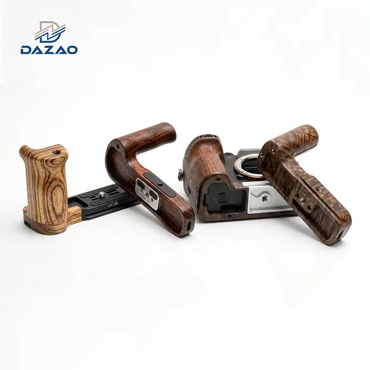 Precision CNC Wooden Camera Grip And Professional Mirrorless Handle Accessories
