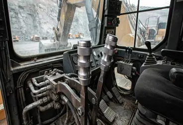 Heavy Industrial Machinery Control Levers Heavy Industrial Machinery Control Levers
